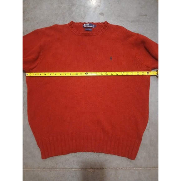 VintagePolo Ralph Lauren 100% Cotton Mens Size L Red - Picture 6 of 7